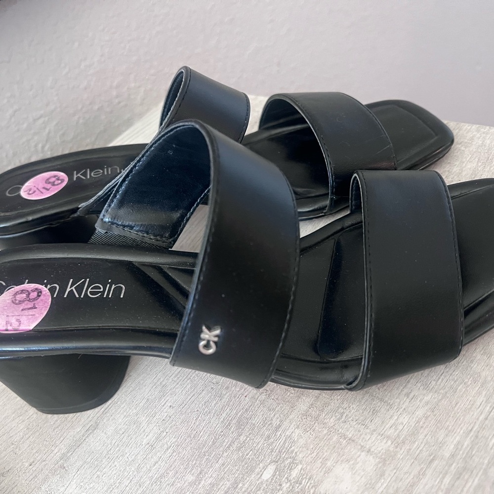 Calvin Klein Black Strap Sandals